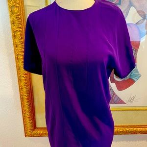 Purple silk blouse